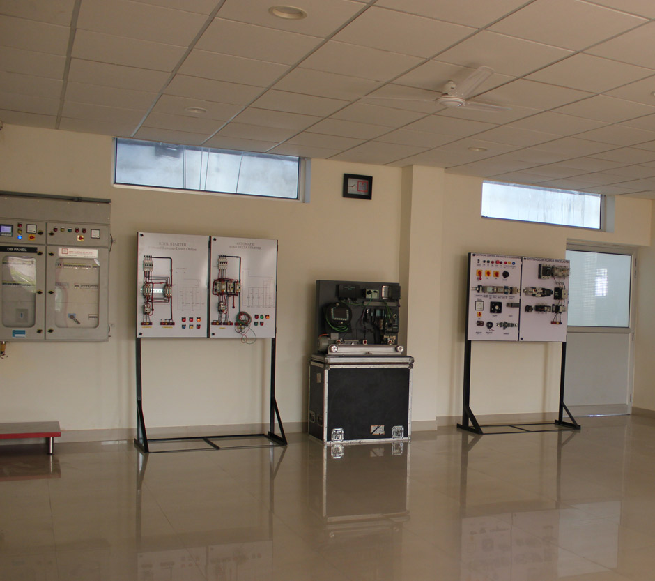 Electrical engineering training on specialised equipment